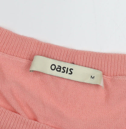 Womens UK Size M Oasis Pink Pullover Jumper