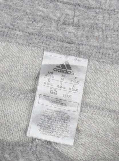 Adidas Women's Grey Jogger Trousers - Size 12-14