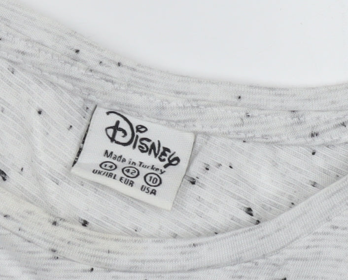 Womens UK Size 14 Disney Grey  T-Shirt