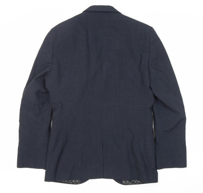 Next Men's Blue Blazer 38 Regular Single-Breasted