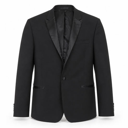 ASOS Men's Black Blazer Size 40n Formal Shawl Lapel