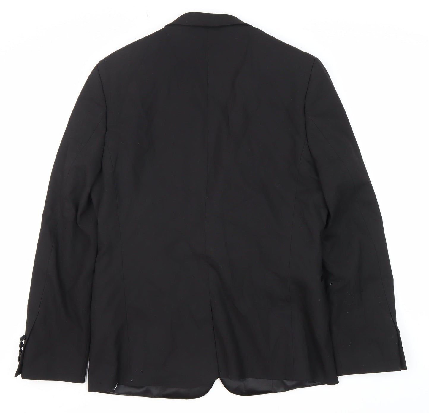 ASOS Men's Black Blazer Size 40n Formal Shawl Lapel