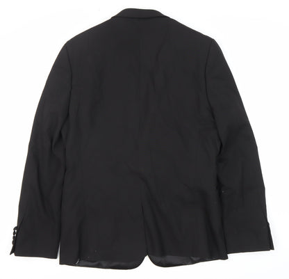 ASOS Men's Black Blazer Size 40n Formal Shawl Lapel