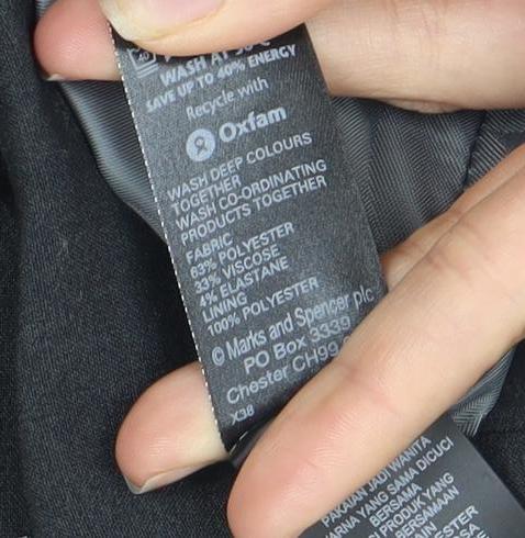 Marks and Spencer Women's Black Blazer - Size 14