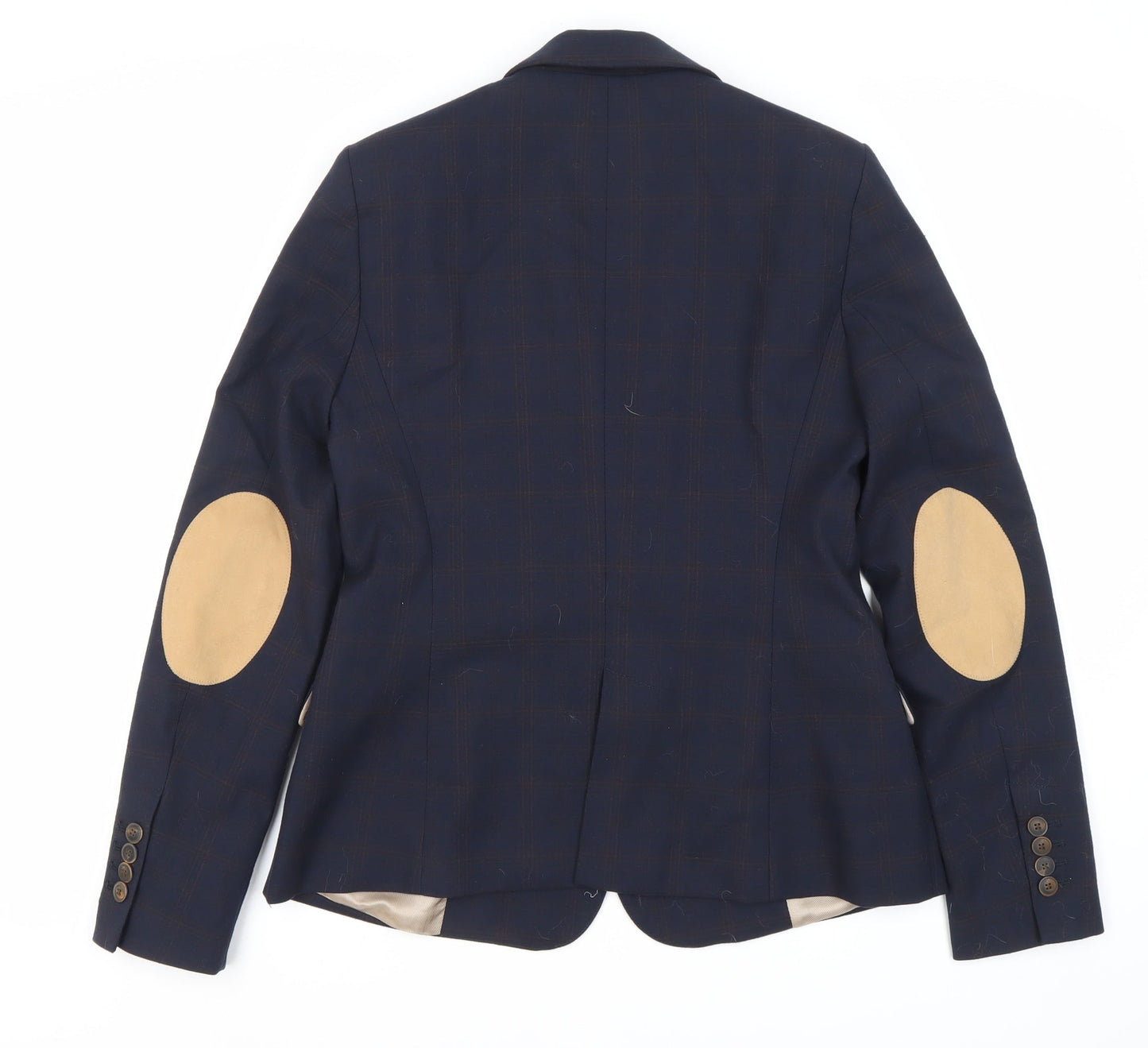 Zara Women's Blue Plaid Blazer M