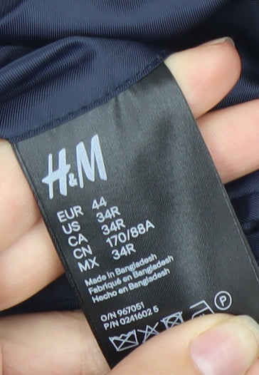 H&M Men's Blue Blazer, Size M, Business Jacket