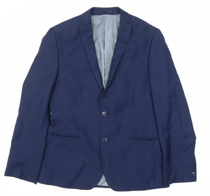 Red Herring Men's Blue Suit Jacket, Size 40, Regular Fit