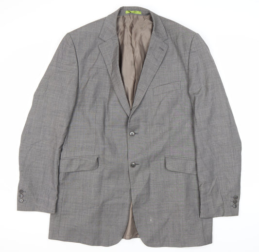 Mens UK Size 44 Burton Regular Grey Suit Jacket