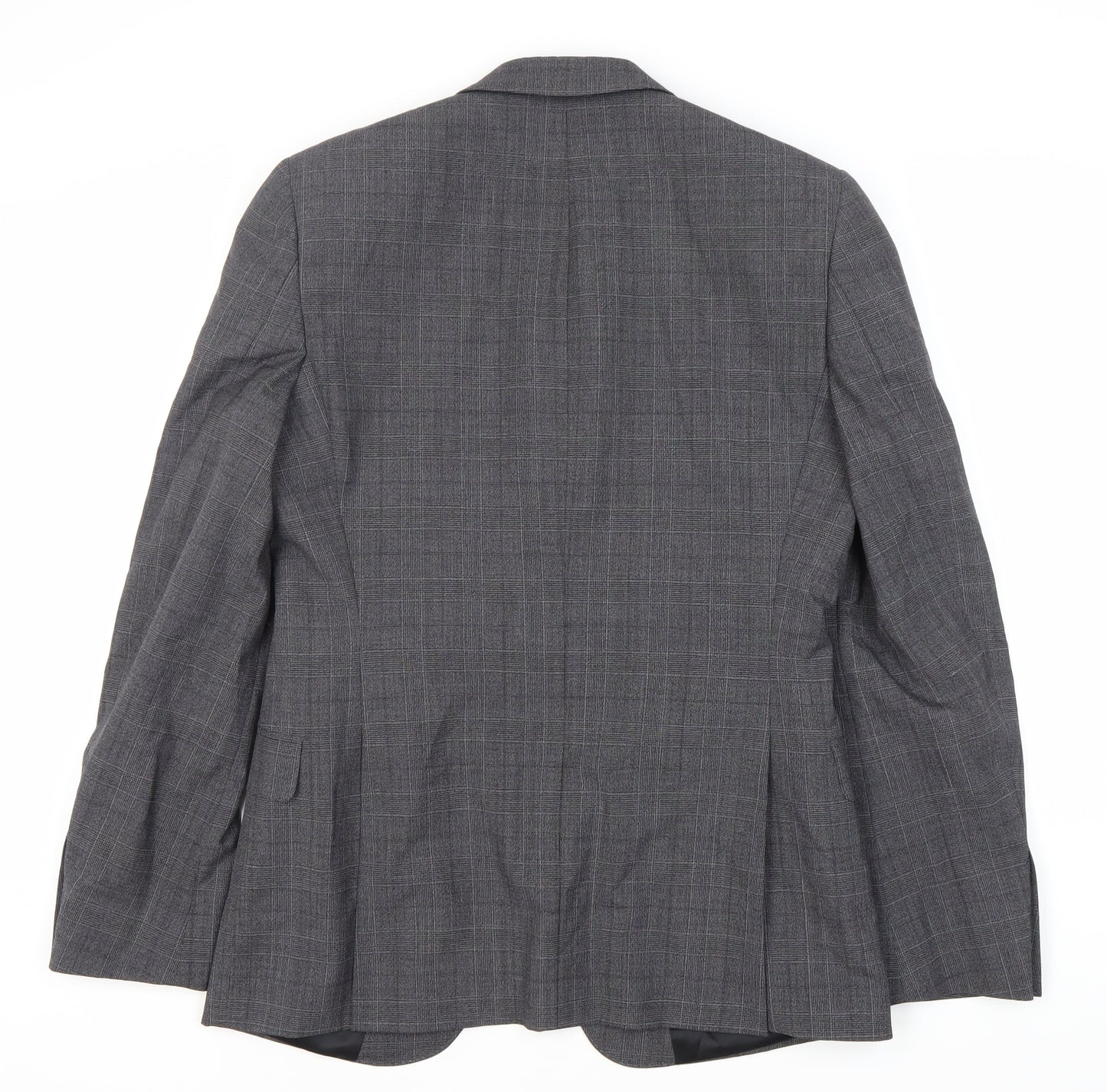 Kin by John Lewis Grey Slim Fit Blazer 38R Check
