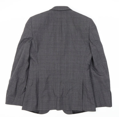 Kin by John Lewis Grey Slim Fit Blazer 38R Check