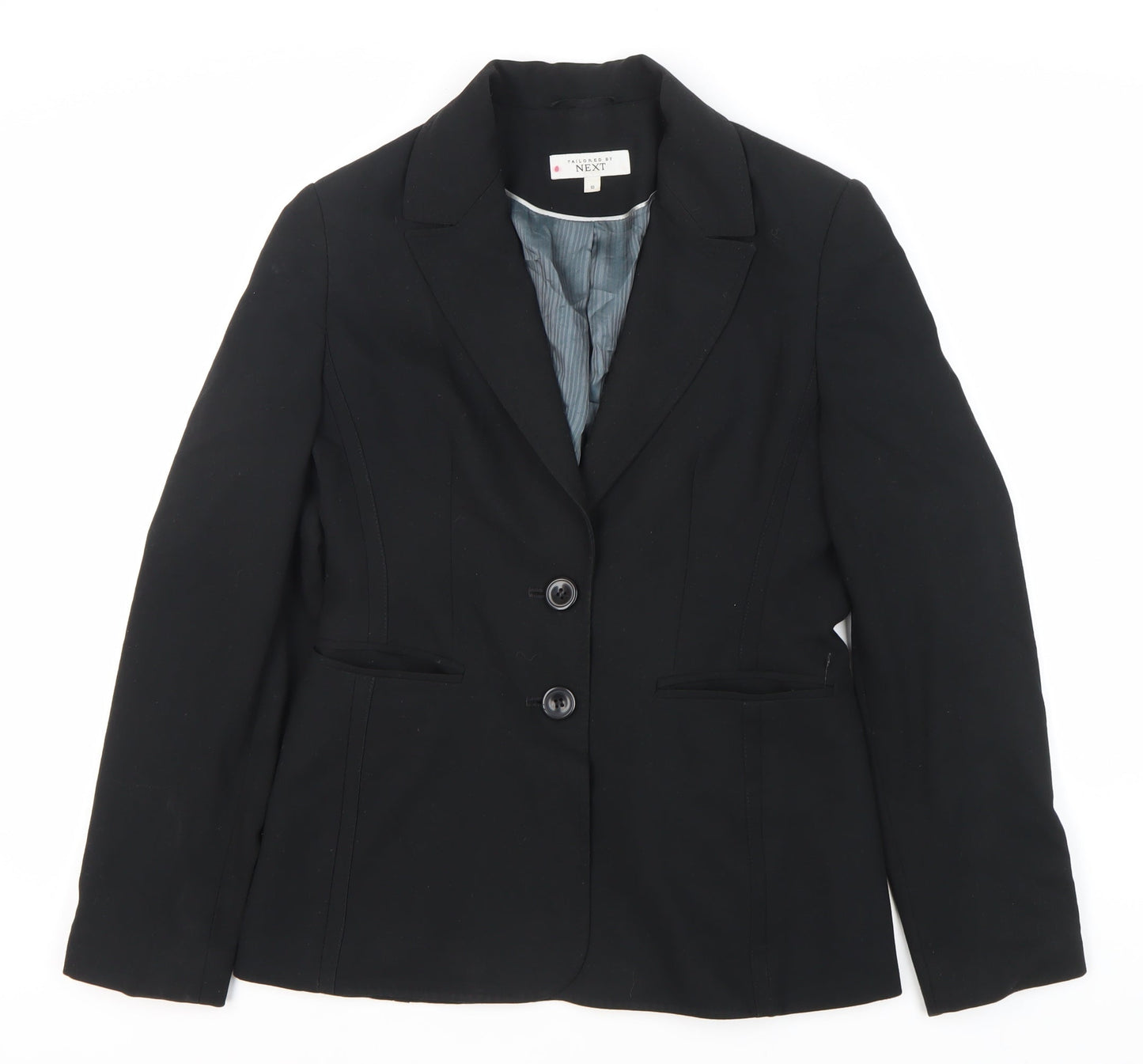 Next Women's Black Blazer Size 10 Two-Button Tailored