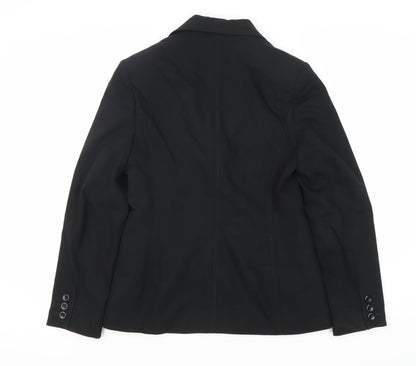 Next Women's Black Blazer Size 10 Two-Button Tailored