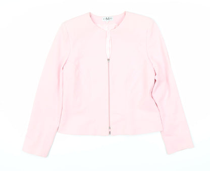 C·M·D Women's Pink Suit Jacket Size 12, Regular Fit