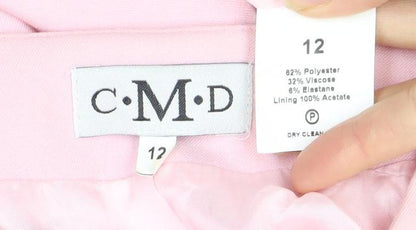 C·M·D Women's Pink Suit Jacket Size 12, Regular Fit