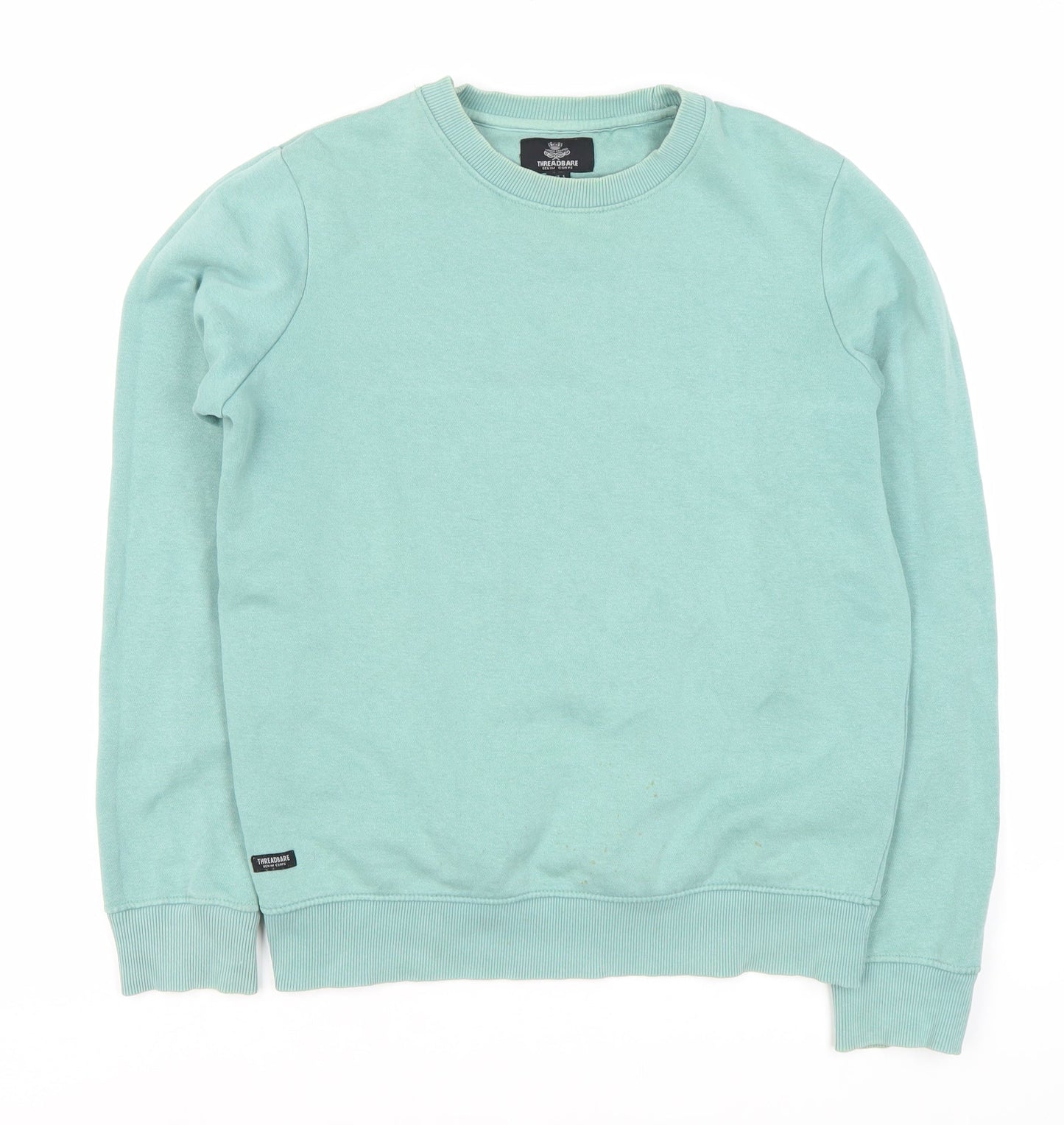 Threadbare Men's Green Crew Neck Sweatshirt S