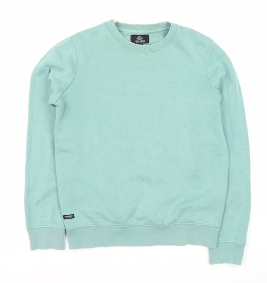 Threadbare Men's Green Crew Neck Sweatshirt S