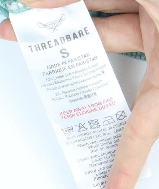 Threadbare Men's Green Crew Neck Sweatshirt S