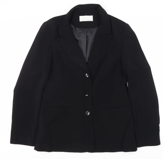 Windsmoor Women's Black Regular Notch Blazer Size 12