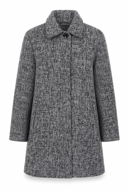 Profile Women's Grey Coat, Size 18, Polyester Wool Blend