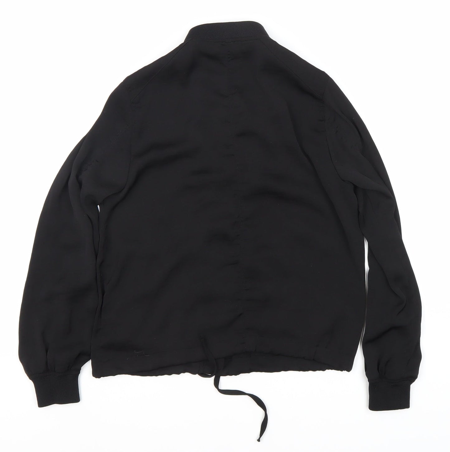 H&M Unisex Kids Black Basic Jacket M with Full Zip