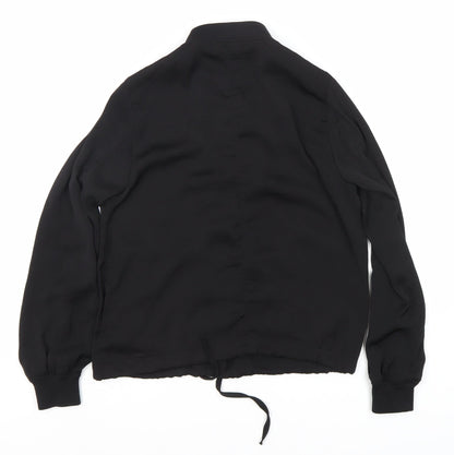 H&M Unisex Kids Black Basic Jacket M with Full Zip