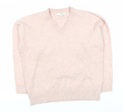 Womens UK Size M Marks and Spencer Pink Pullover Jumper