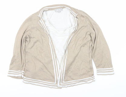 Womens UK Size 10 Per Una Beige Cardigan