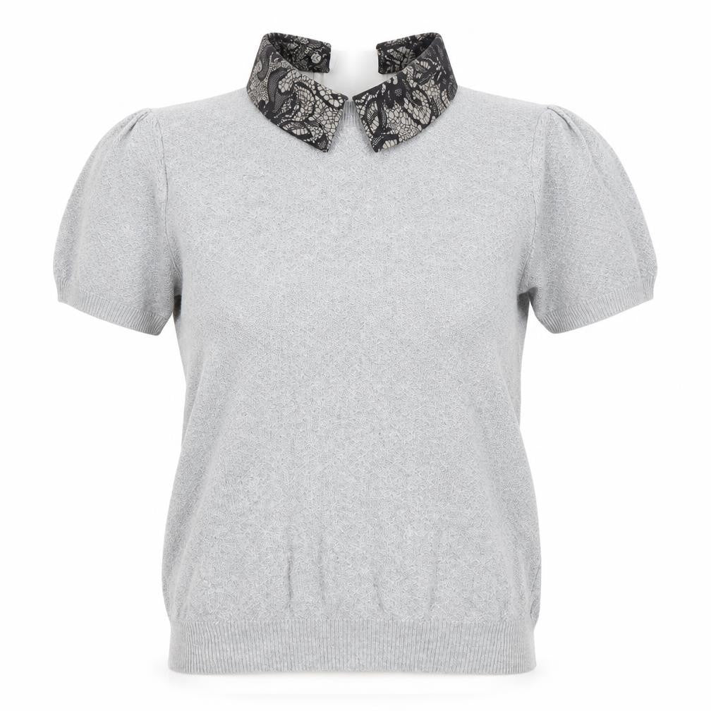 Womens UK Size S Oasis Grey Basic Blouse