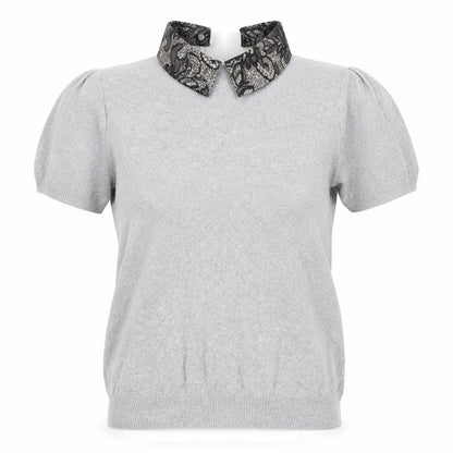Womens UK Size S Oasis Grey Basic Blouse