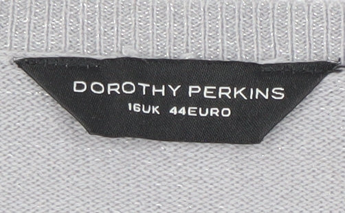 Womens UK Size 16 Dorothy Perkins Grey Pullover Jumper