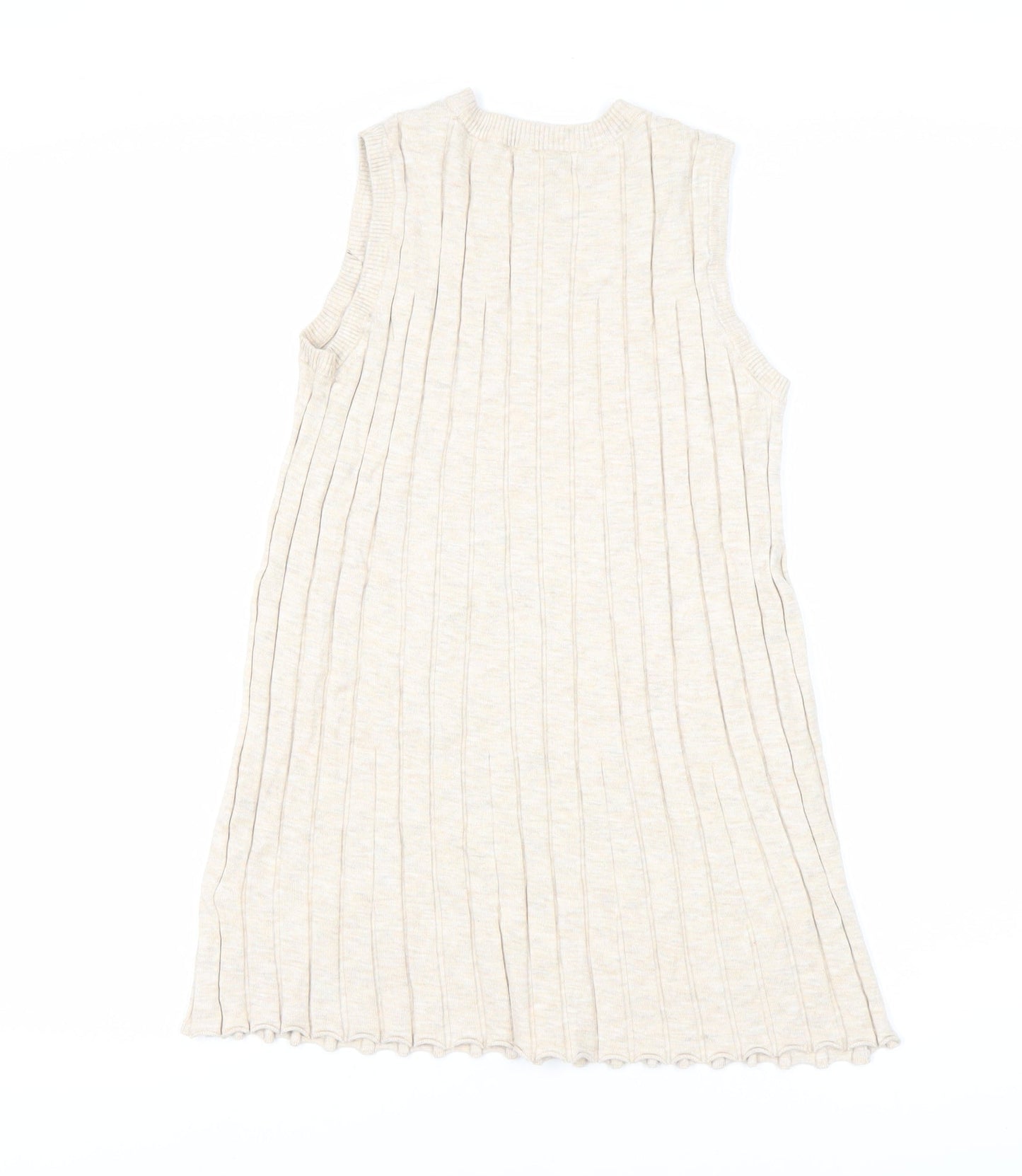 Womens UK Size S Marks and Spencer Beige Tunic Tank