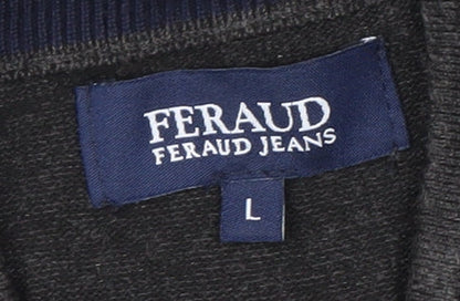 Feraud Jeans Men's Grey Pullover Jumper, Size L