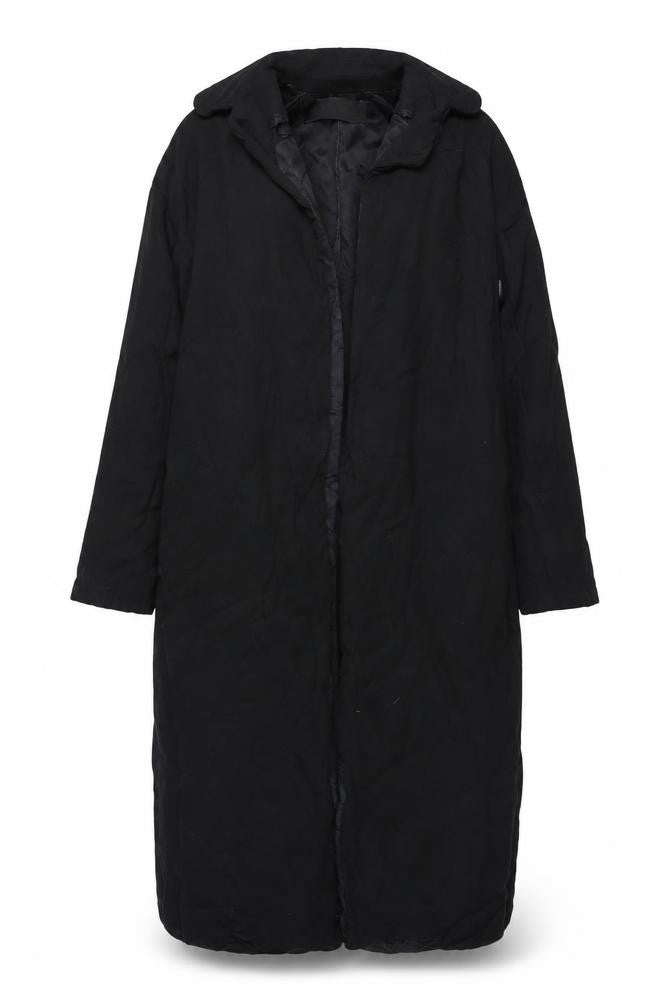 Womens UK Size XS Zara Basic Black Overcoat
