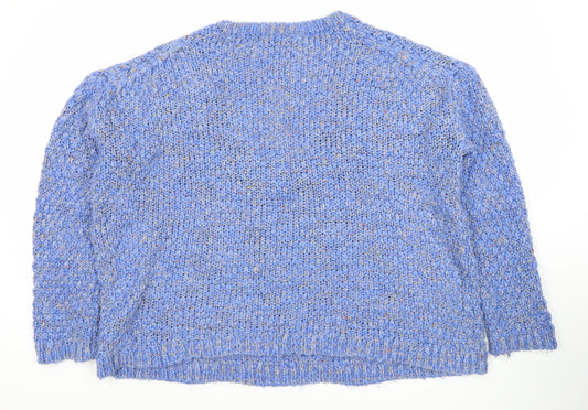 Womens UK Size M Zara Blue Pullover Jumper