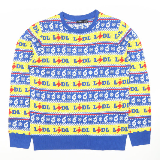 Livergy Men's Multicoloured Christmas Pullover M