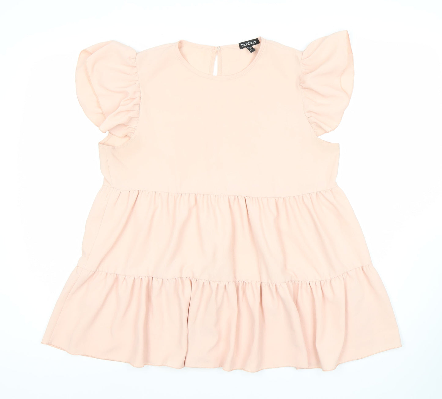 Boohoo Women's Pink A-Line Short Dress Size 12