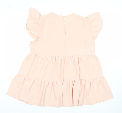 Boohoo Women's Pink A-Line Short Dress Size 12