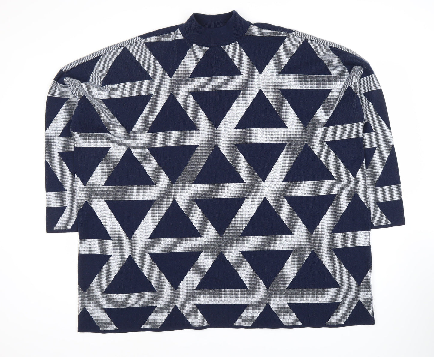 Womens UK Size M John Lewis Blue Pullover Jumper