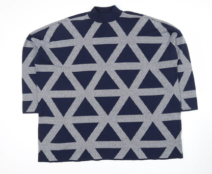 Womens UK Size M John Lewis Blue Pullover Jumper