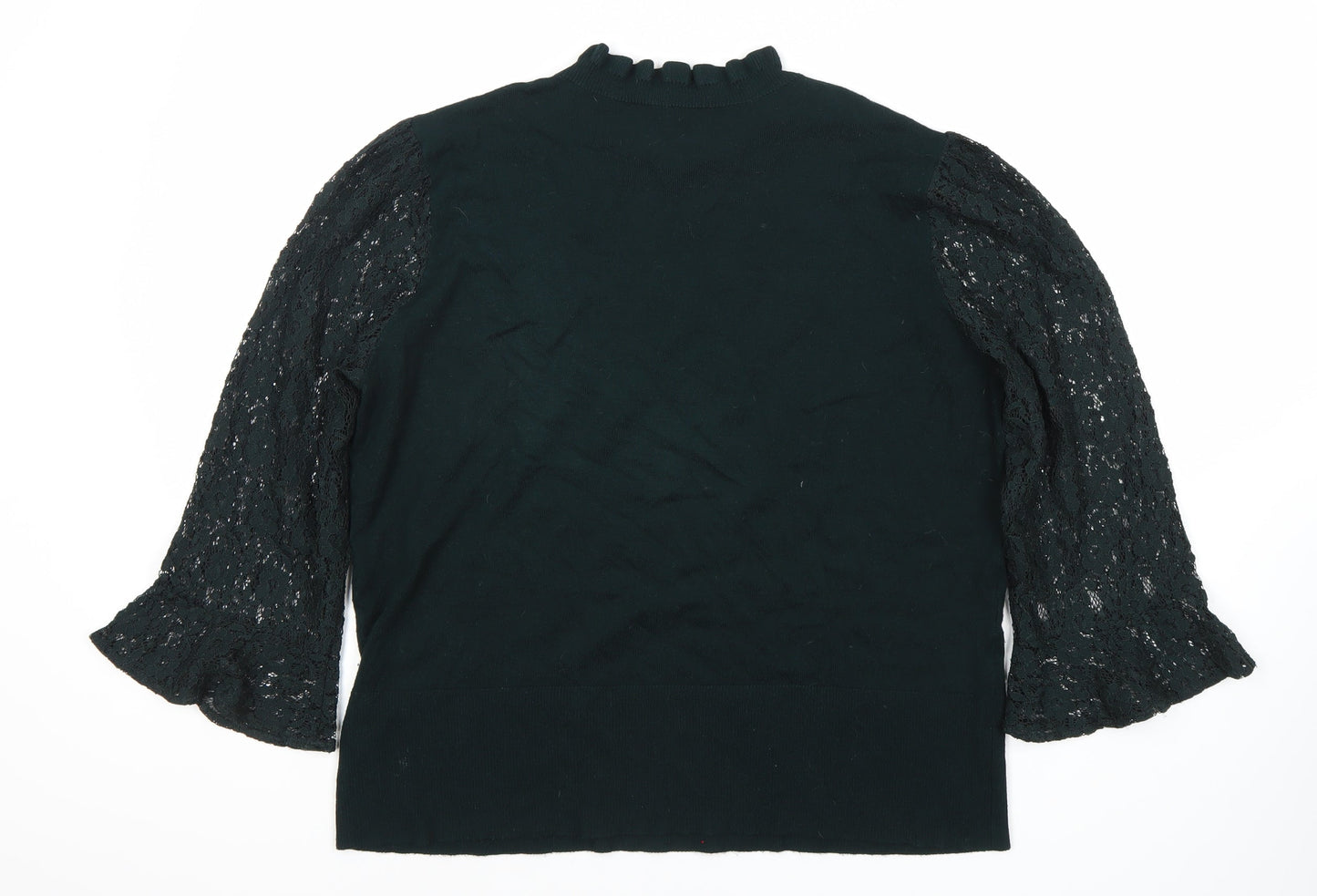 Womens UK Size XL Oasis Black Basic Blouse
