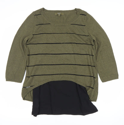 Womens UK Size 10 NEXT Green Pullover Jumper