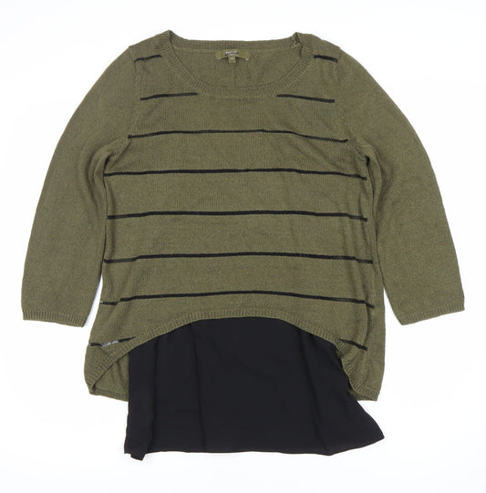 Womens UK Size 10 NEXT Green Pullover Jumper