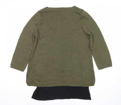 Womens UK Size 10 NEXT Green Pullover Jumper