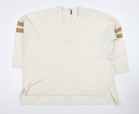 Womens UK Size 20 CAPSULE Ivory Pullover Jumper