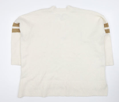 Womens UK Size 20 CAPSULE Ivory Pullover Jumper