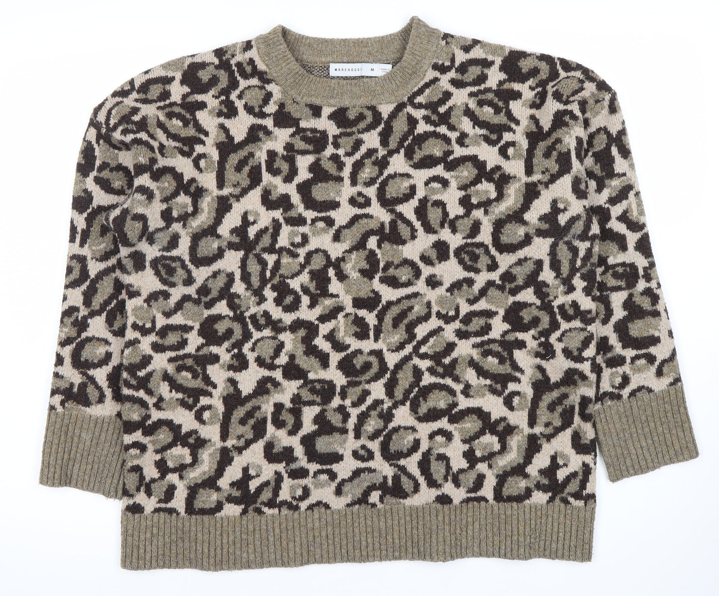 Womens UK Size M Warehouse Multicoloured Pullover Jumper