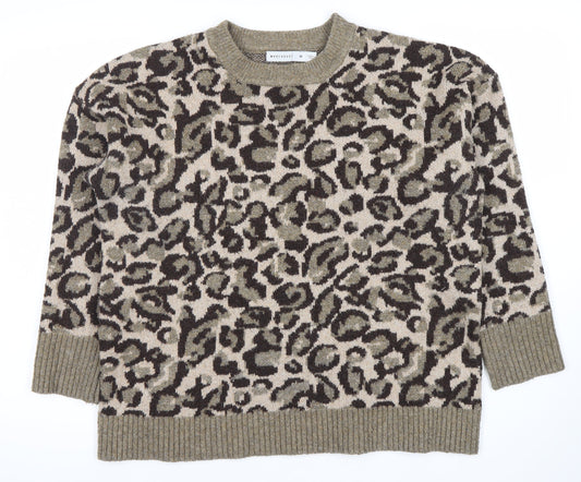 Womens UK Size M Warehouse Multicoloured Pullover Jumper