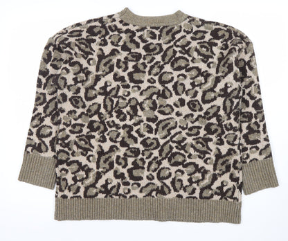 Womens UK Size M Warehouse Multicoloured Pullover Jumper