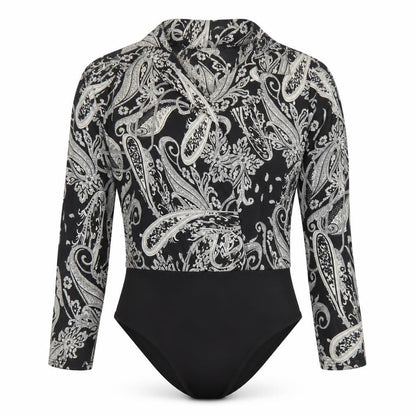 Womens UK Size 8 Quiz One-Piece Black Bodysuit