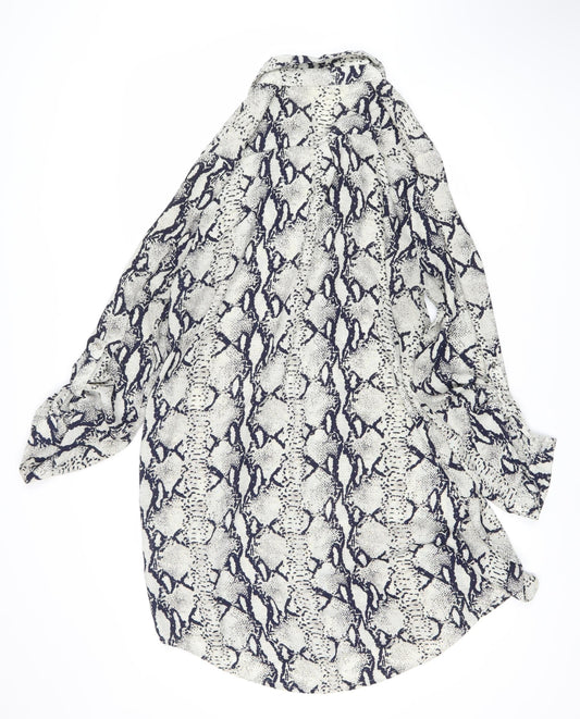 Quiz Women's Animal Print Shirt Dress, Size 14